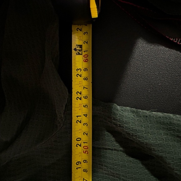 Action Wear Long Sleeve Suede Like Waffle Knit Button Down Shacket Shirt Women M - Picture 6 of 8